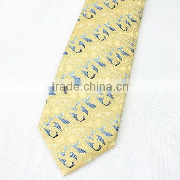 HD-7T66 High quality handmade Silk woven seven fold neck tie