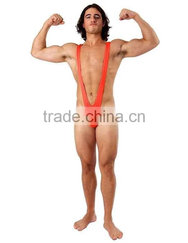 Borat Mankini Thong Swimsuit (Luminous Yellow)