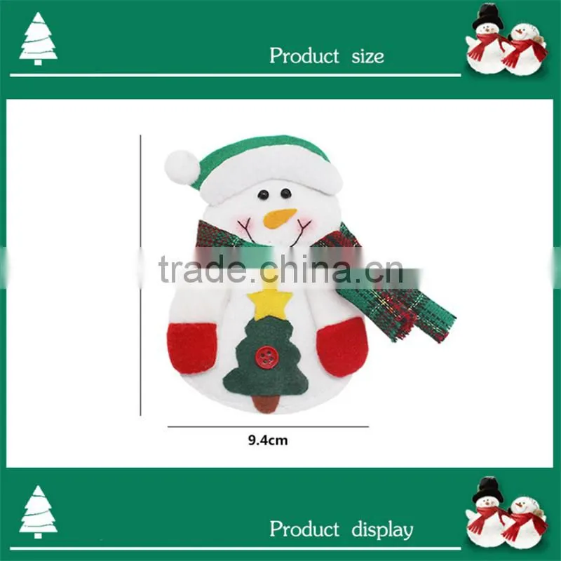 2017 hot product tableware cloth christmas Decorative materials Cutlery case Santa Claus tableware cover
