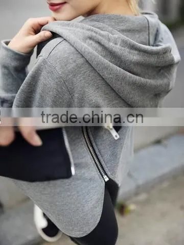 Plus Size Long Sleeve Loose Hoodie coat women hooded jacket wholesale