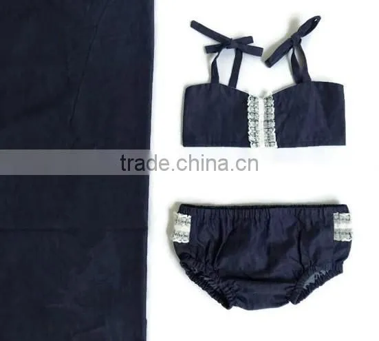 Children girl bikini summer beach clothes set bikini swim wear