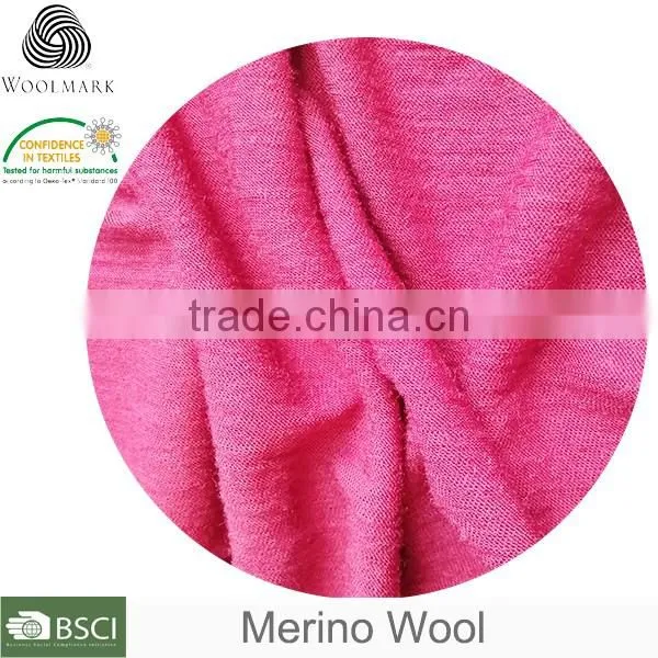 Merino wool knit fabric,wool blended fabric for t-shirt