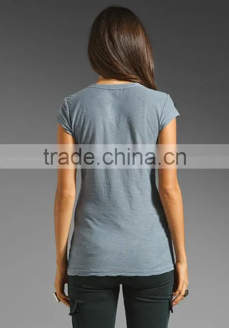 cap sleeve basic t-shirt