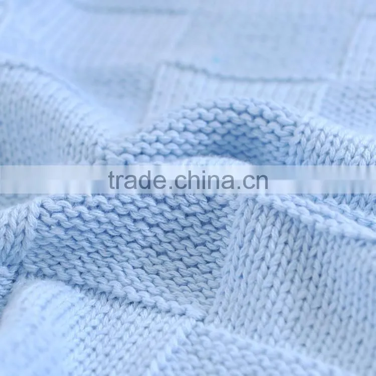 30"*60" plain newborn baby summer blanket 100% cotton baby blanket