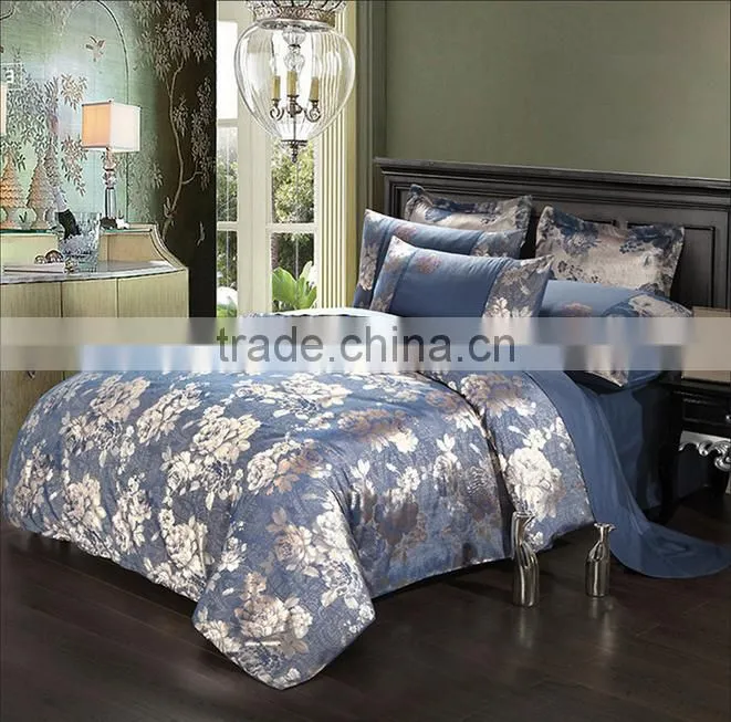 Custom AB design jacquared cotton bedding set
