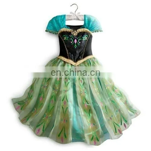 Frozen elsa anna dress cosplay costume wholesale