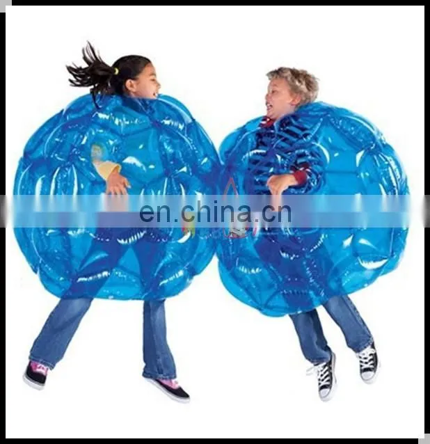 Durable PVC sport game inflatable bumper suit, inflatable belly soccer football bumper from china manufacturer