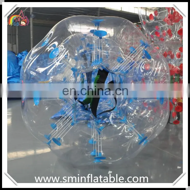Promotion inflatable bumper ball, adult human soccer bubble belly buddy balloon for footabll event