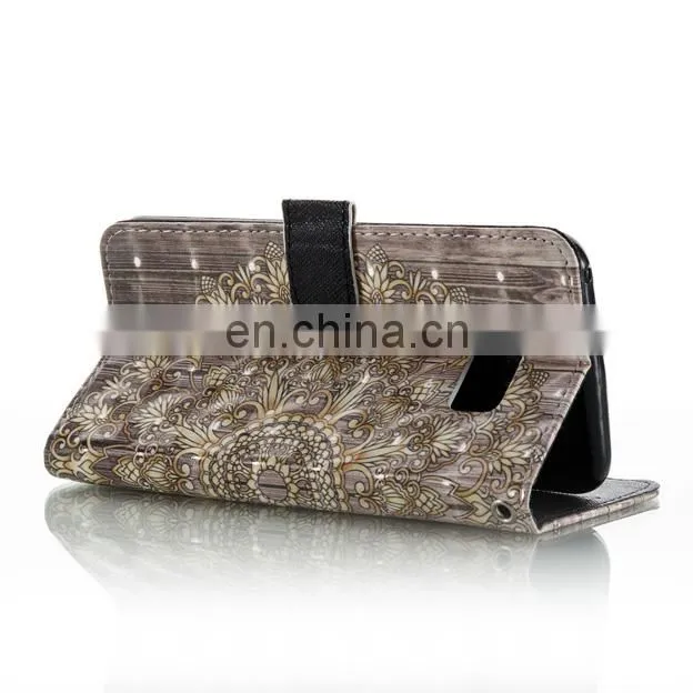 2017 new PU leather+TPU stand leather phone case for Samsung Galaxy S8 Plus