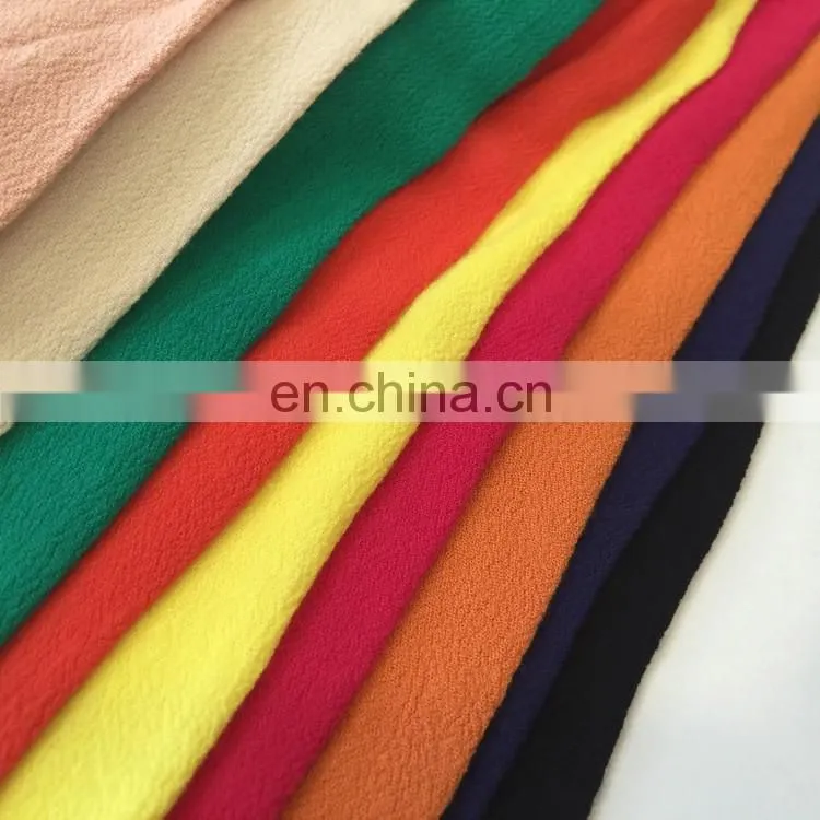 B2711 JC wholesale textile high quality soft 100% rayon crepe challis fabric