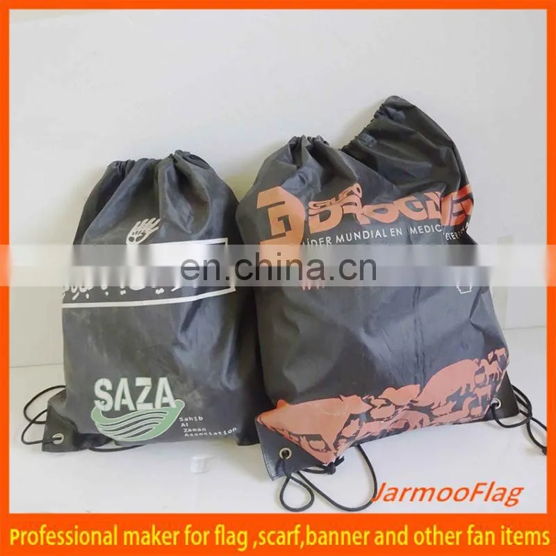 custom nylon drawstring bag