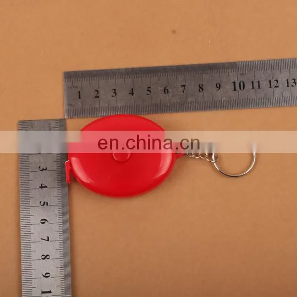 Portable Retractable Ruler Keychain Tape Measure 60inch/150cm red