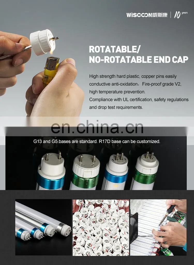 UV ultraviolet G13 1200 2400mm Rechargeable Tube 18W 25w 160 180lm/w T5 T6 T8 2FT 3FT 4Ft 5FT 8FT Emergency LED Tube Light