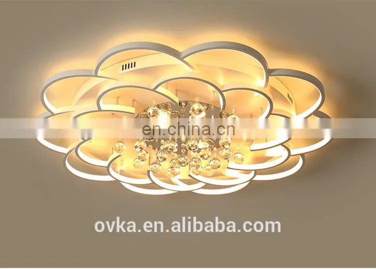 Creative garland bedroom ceiling lamp wedding room lighting