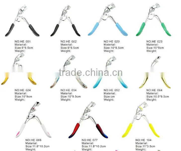 Silver colour tweezers and stainless steel eyelash curler