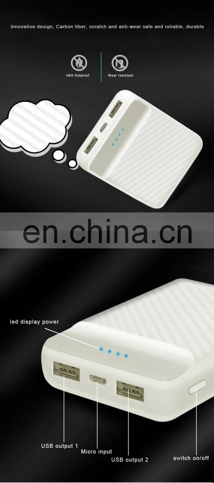 10000mah fast charging portable mini mobile POWER BANKS