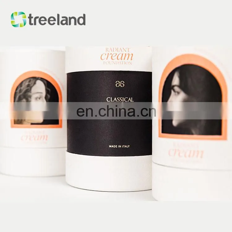 High Quality Cosmetics Packaging Customized Round Paper Tube Recyclable Box