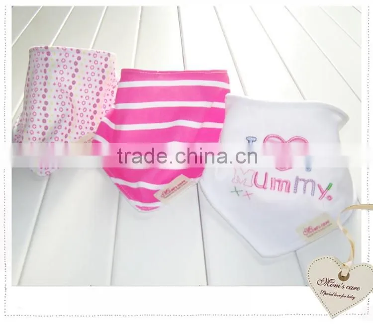 Newest baby bibs cotton washable from china supplier