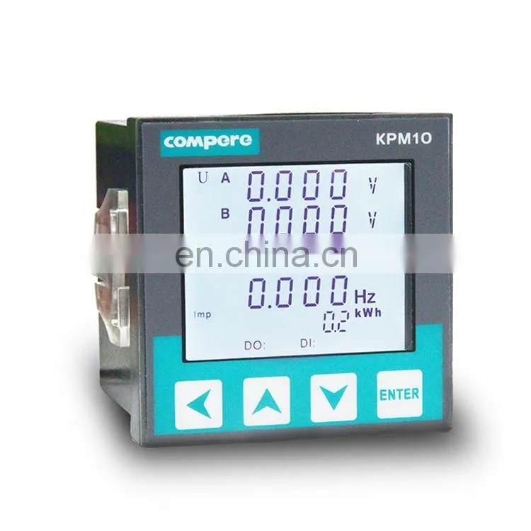 3 phase KPM53ER rated current 5A LCD display 4 quadrant energy rs485 port modbus rtu smart power meter