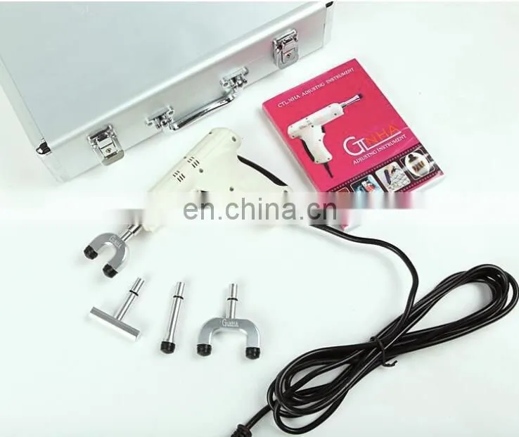 White Electric Chiropractic Adjusting Tool Therapy Spine Activator Correction Massager
