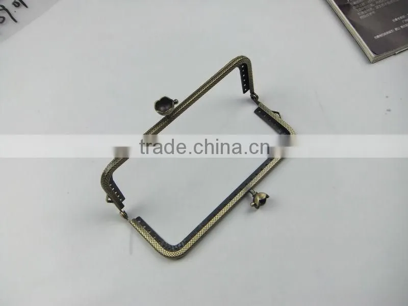 2014 NEW!Antique Brass DIY Metal Sewing Purse Frame DIY Purse Frame