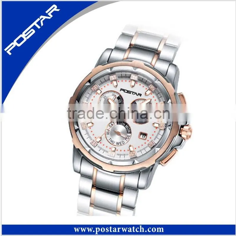 Stainless Steel Case Back Watch Customized Watch Face with Your Own Logo