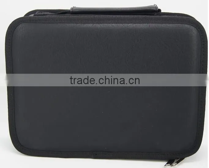 High quality leather hair stylist tool case, custom wholesales hairdressing tool bag,leather hair salon tool bag