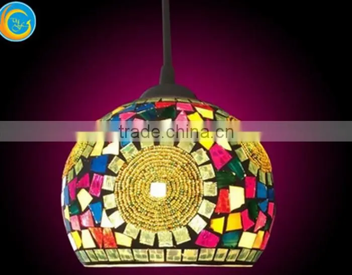 mosaic hanging glass candle holder for wedding decor hotel centerpieces