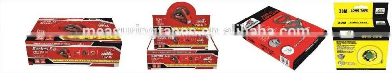 3m,5m,7.5m,10m two stops rubber covered measuring tape