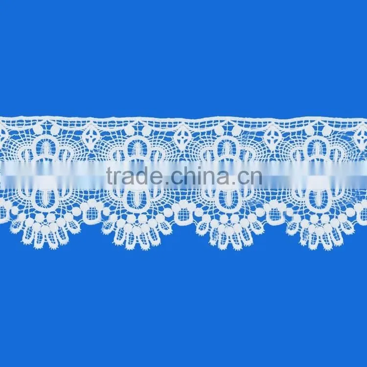 2016 latest 100% cotton african swiss lace trim competitive price