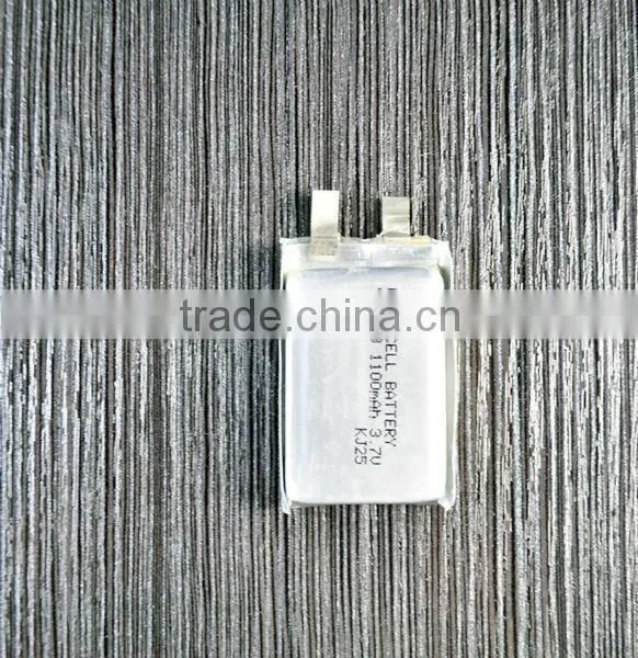 lithium ion polymer battery 3.7v 1100mah for electric products