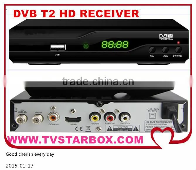 hot selling full hd dvb t2 digital satellite receiver dvb t2 receiver