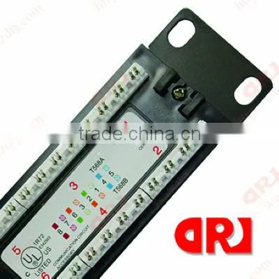 19 Inch Female CAT6 24 ports UTP patch panel