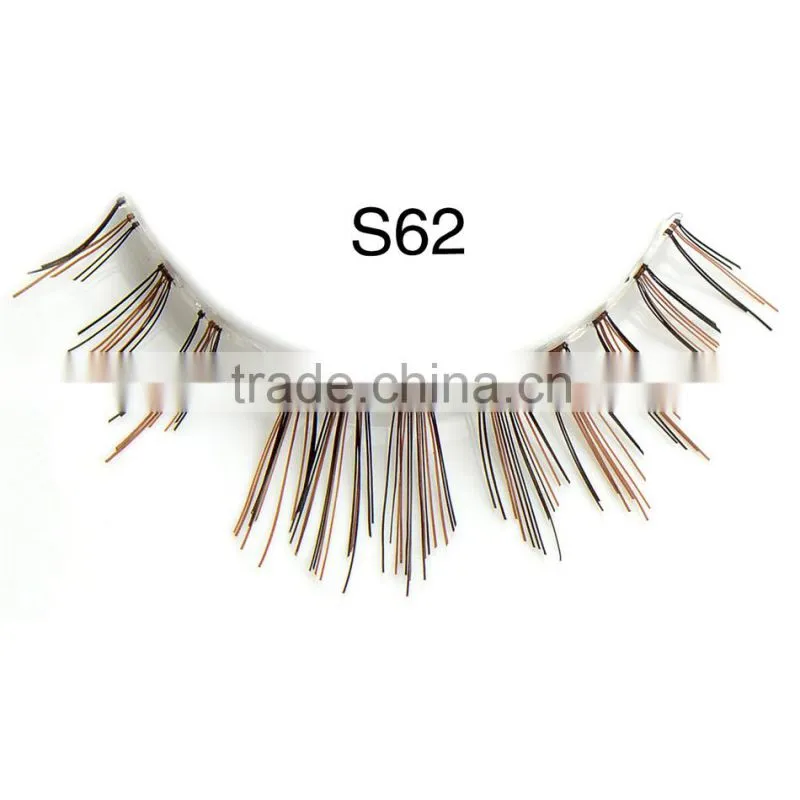 Top quality 100% human hair made false eyelash with customer packing