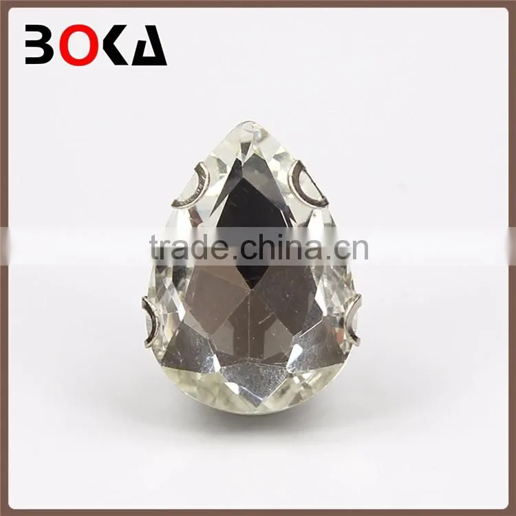 // Top Quality water drop shape crystal // for clothing rhinestones for art dresses //