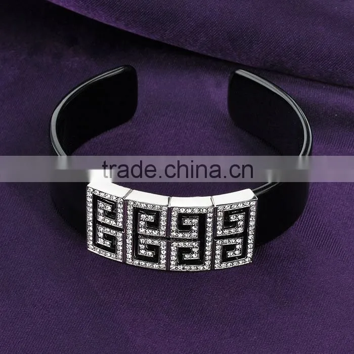 Wholesale mens elastic leather bracelet