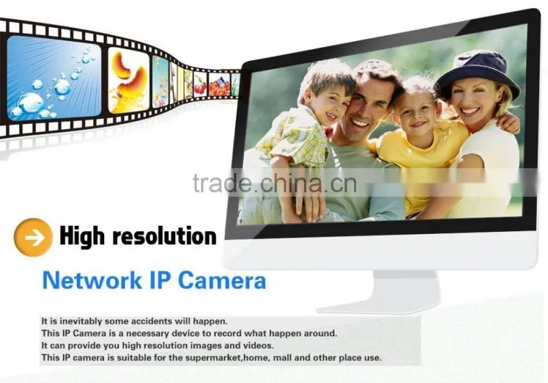 Hot sale smart home security ip camera, wireless Wifi alarm function IP camera