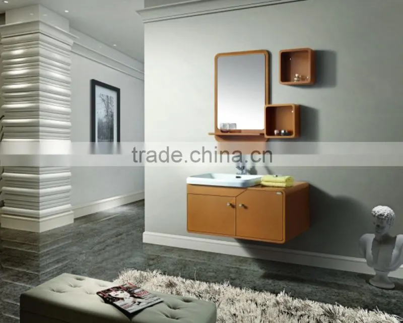 Ceramic Basin Solid Wood Bathroom Furniture 150718