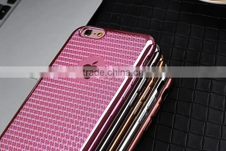 Luxury Clear Electroplating TPU Silicone Gel Soft Case For Apple iPhone 6S / iPhone 6S Plus