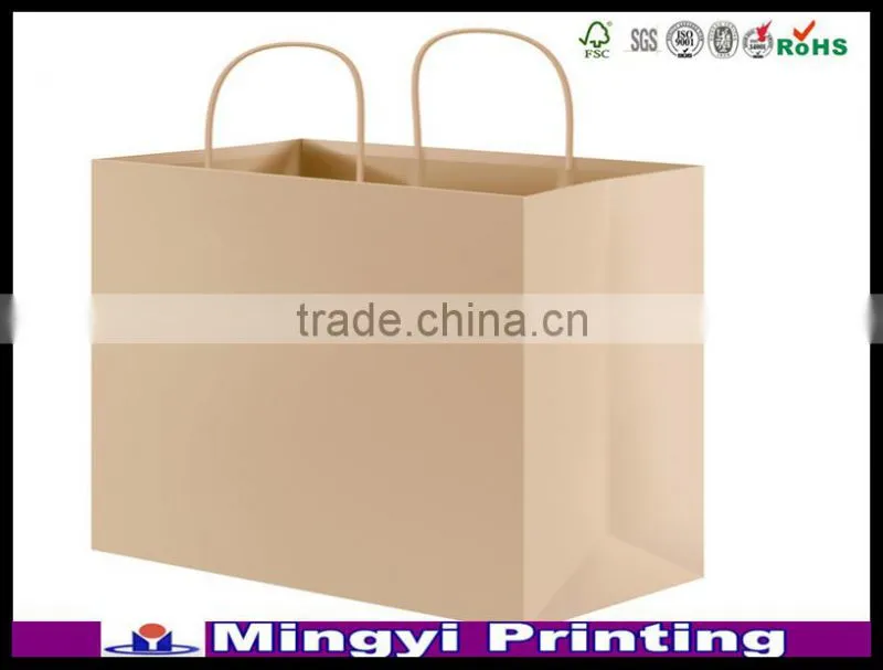 Customer design paper gift bag with handle for shopping