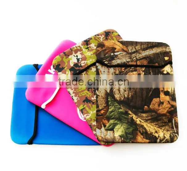 2015 newest colorful neoprene case with Portable belt, notebook case, for SBR tablet case,