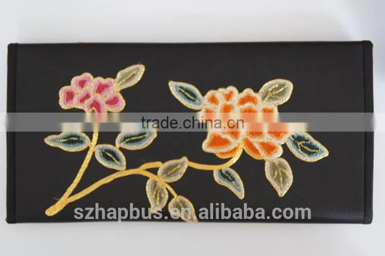 Handmade Silk Embroidery Ladies' purse/ Wallet/Handbag