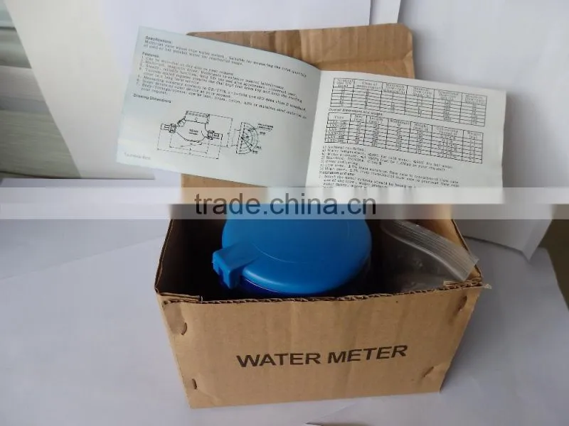 Low cost water meter in ABS material Plastic water meter