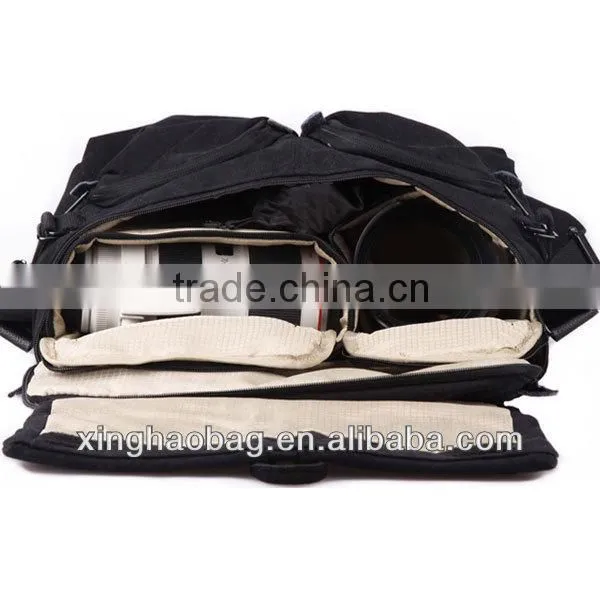 Professional anti-vibration waterproof funky vintage canvas camera bag