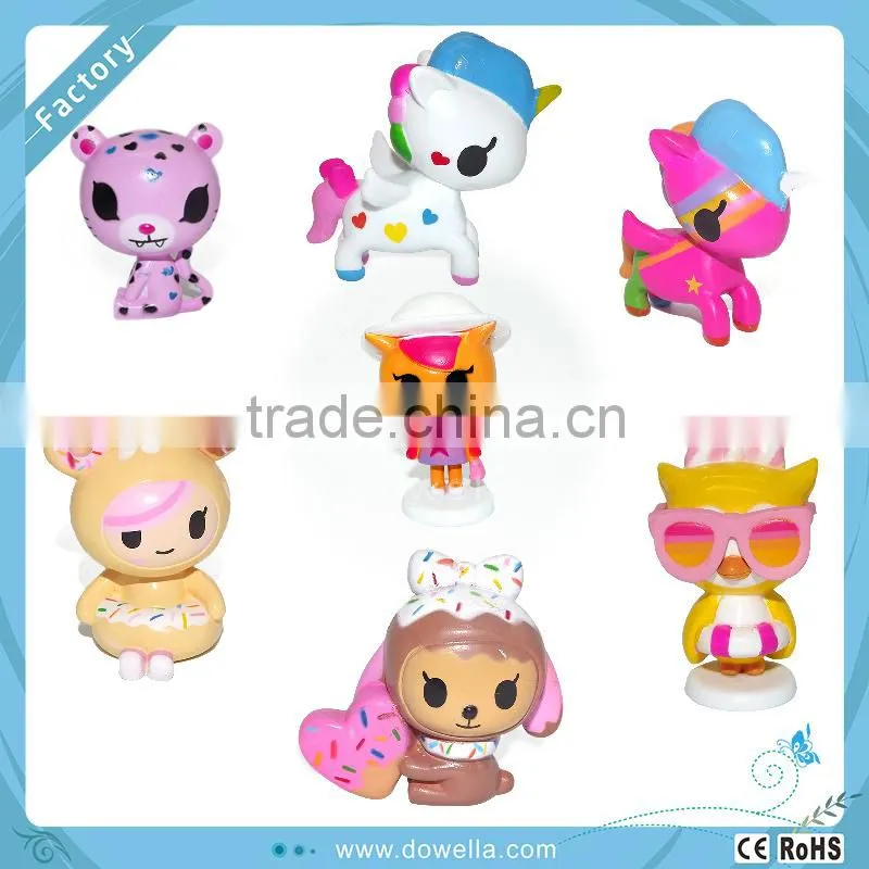2015 Good Quality 3D cartoon plastic anime action figurine