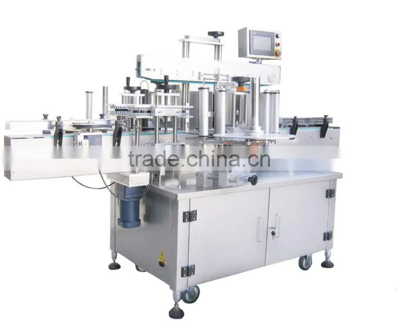 Multifunctional high-precision flat bottle two sides labeling machine