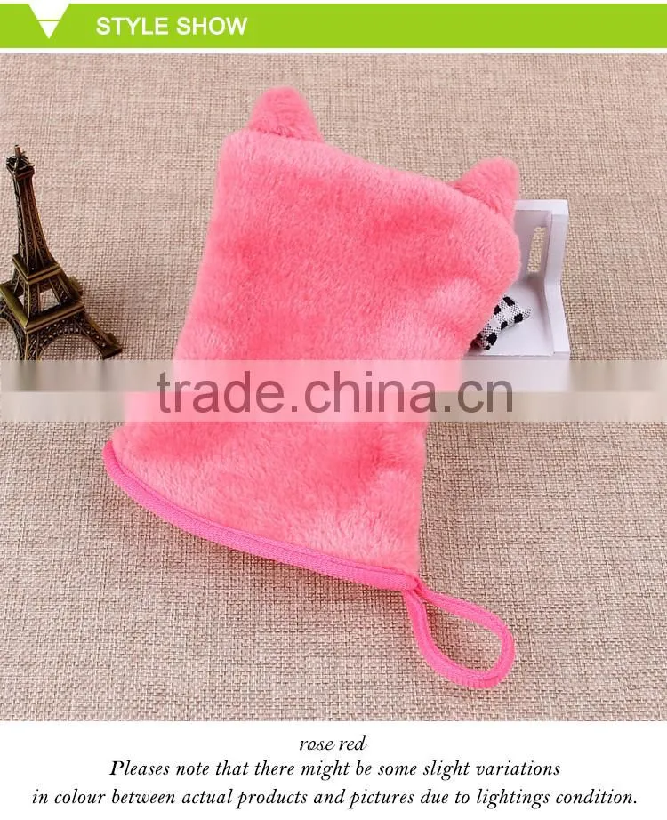 makeup cleaning microfiber removable finger gloves