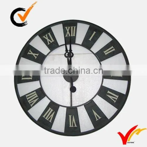 Antique square metal wall clock for hanging