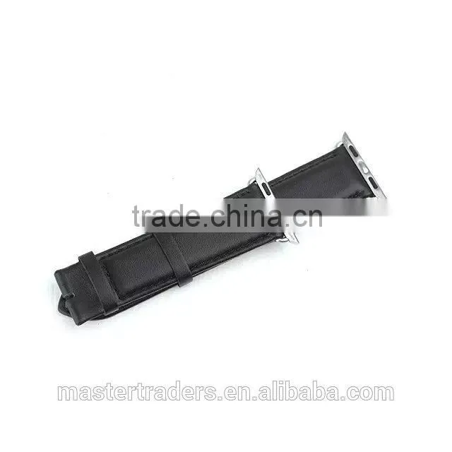 Cheap First Cow Genuine Leather Watch Band Wrist Strap For 42MM Apple Watch MT-3567
