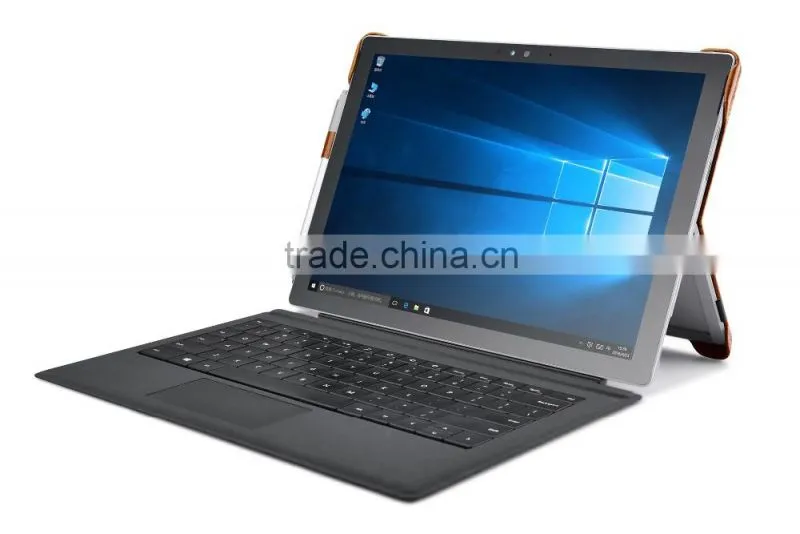 Icarer Vintage Series Luxury Genuine Leather Back cover for Surface Pro 4 Oil wax grain holder leather case for surface pro 4r